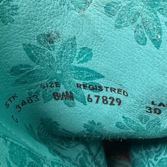 Corral Women's Orix Glitter Inlay & Studs Square Toe Boots Size 8.5 - Picture 11 of 14